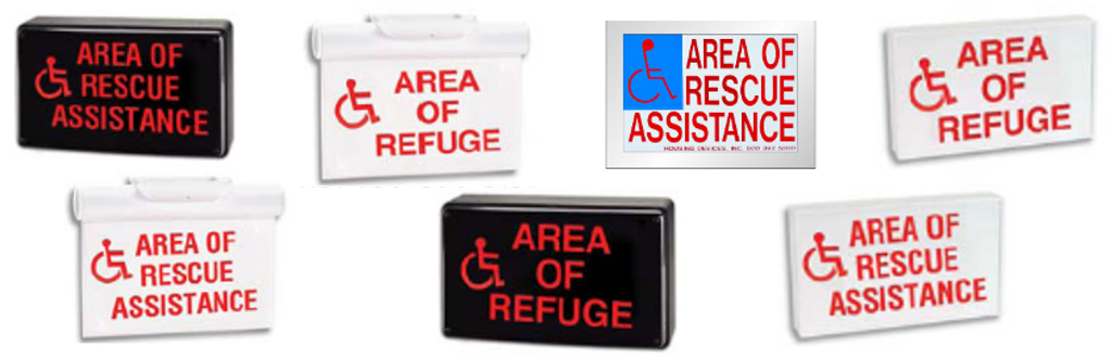 Illuminated ADA Area of Refuge Signs